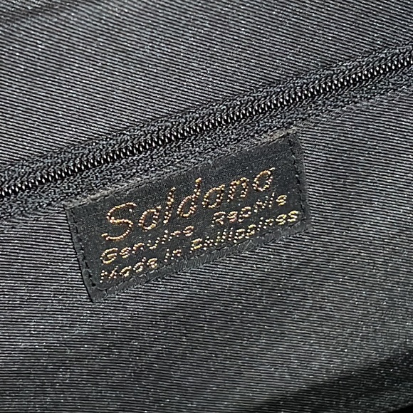 SALDANA Genuine Reptile Clutch With Detachable Strap 80’s Vibes No Callouts - Picture 3 of 6